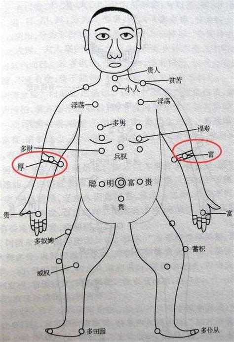 全身痣代表男人身上的痣|全身痣相图解大全